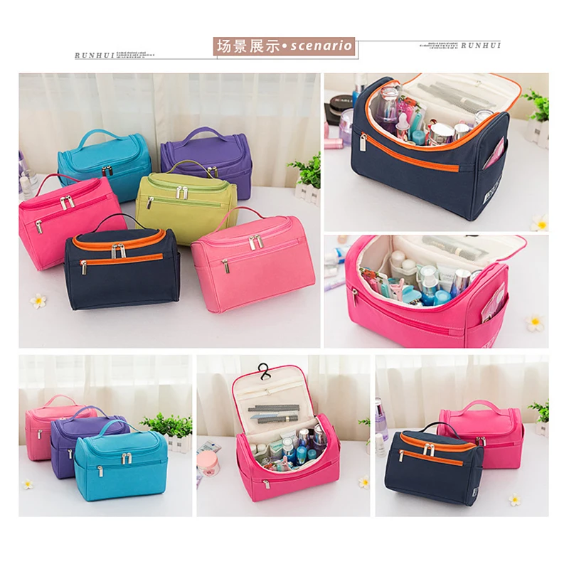 XZP Makeup Bag Solid Women Bags Women Large Waterproof Travel Cosmetic Bag Organizer Case Necessaries Make Up Wash Toiletry Bag XZP Makeup Bag Solid Women Bags Women Large Waterproof Travel Cosmetic Bag Organizer Case Necessaries Make Up Wash Toiletry Bag
