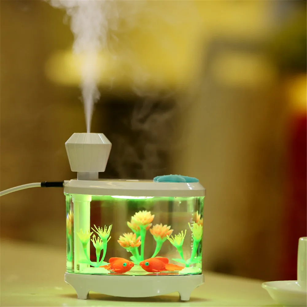 New Arrival Fish Tank Lamp Humidifier For Home Office Travel Creative