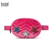 BRIGGS модная женская поясная сумка, качественная бархатная наплечная сумка на молнии, нагрудная сумка для путешествий, поясная сумка