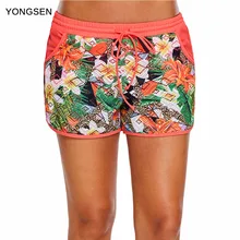 Yongsen Флористический с высокой талией женские комплекты бикини сексуальные корректирующая чашечка Купальники пуш-ап девушка пляж ванный комплект