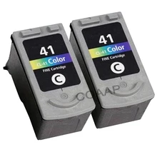 2x Compatibl Canon CL 41 Ink Cartridge 41XL Color for PIXMA MP180 MP160 MP140 MX310 MX300 MP460 MP220 MP190 MP170 MP150 41XL