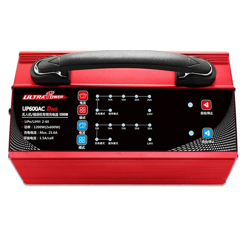 Ultra Power UP600AC Duo 1200W 25A Battery Lipo Battery Balance Charger
