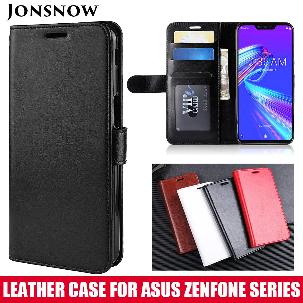 Чехол-Кошелек JONSNOW для Asus Zenfone Max M2 ZB633KL, кожаный чехол для Asus ZB602KL ZB555KL ZC520KL ZB631KL, Роскошный чехол из искусственной кожи