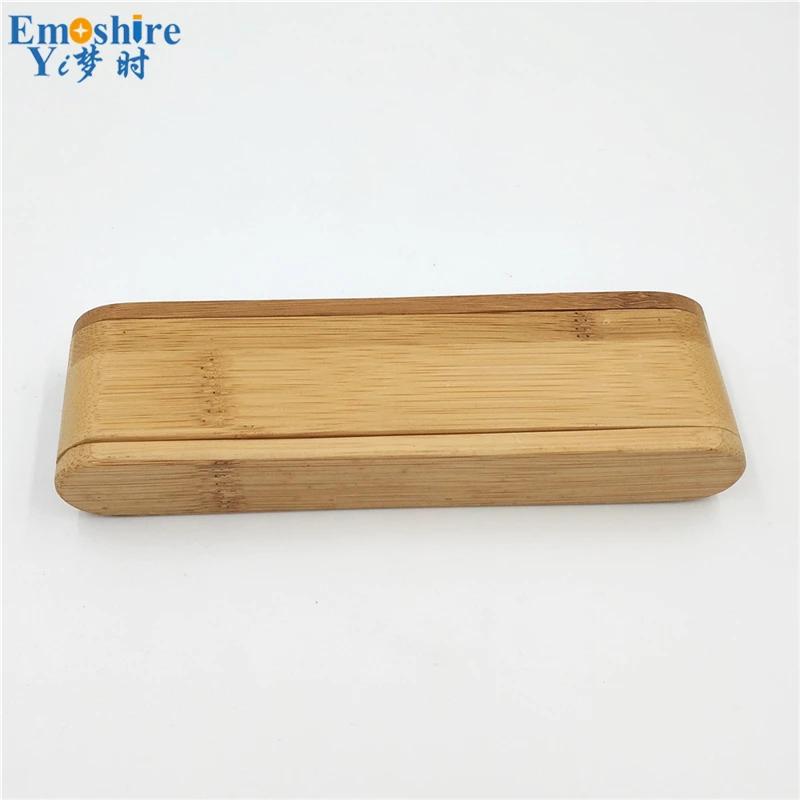 Emoshire Bamboo bamboo single folding bamboo pencil case custom bamboo pencil box natural true creative pencil case (4)