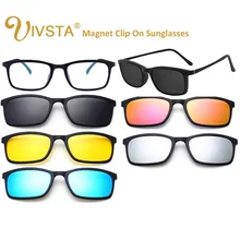 IVSTA, ультра-светильник, поляризационные, на застежке, солнцезащитные очки для мужчин и женщин, магнитные очки, магниты, TR90, оптическая оправа, близорукость, линзы для чтения 8803