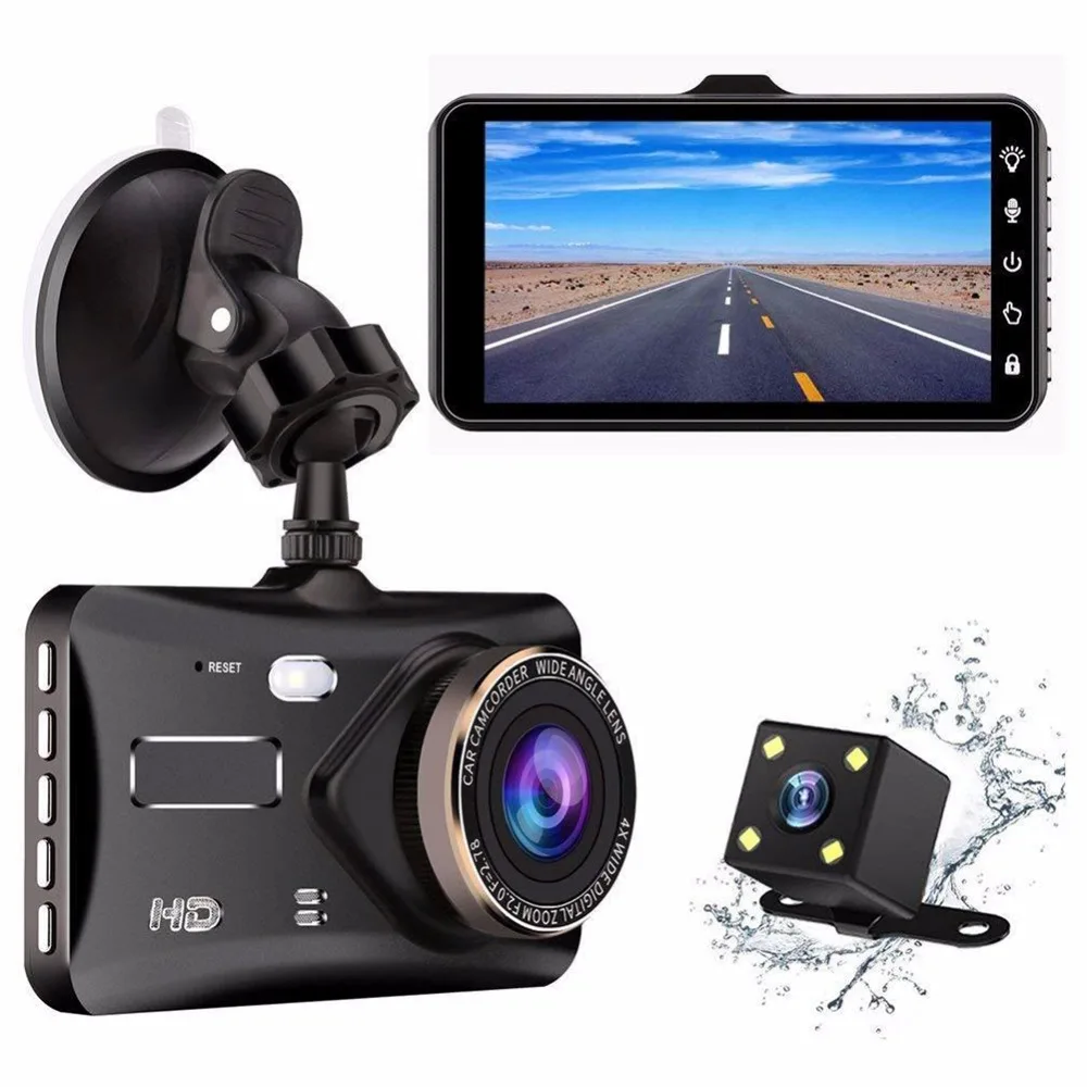 

4.0inch IPS Touch Screen Vehicle Recorder 1080P Dual Lens Reversing Camera