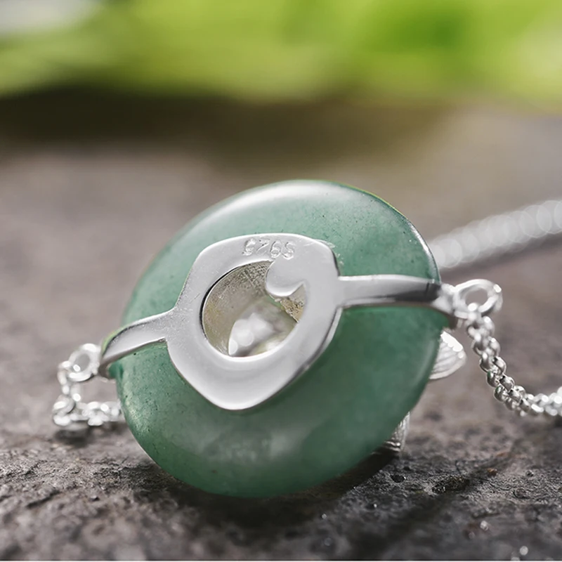 Lotus Fun Real 925 Sterling Silver Natural Stones Creative Handmade Fine Jewelry Lotus Whispers Bracelet for Women Brincos