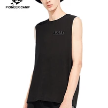 Пионерский лагерь, новинка, майка, Мужская брендовая одежда, модная повседневная рубашка без рукавов для мужчин, стрейчевая Мужская майка, топы, футболки, черные, ADT802096