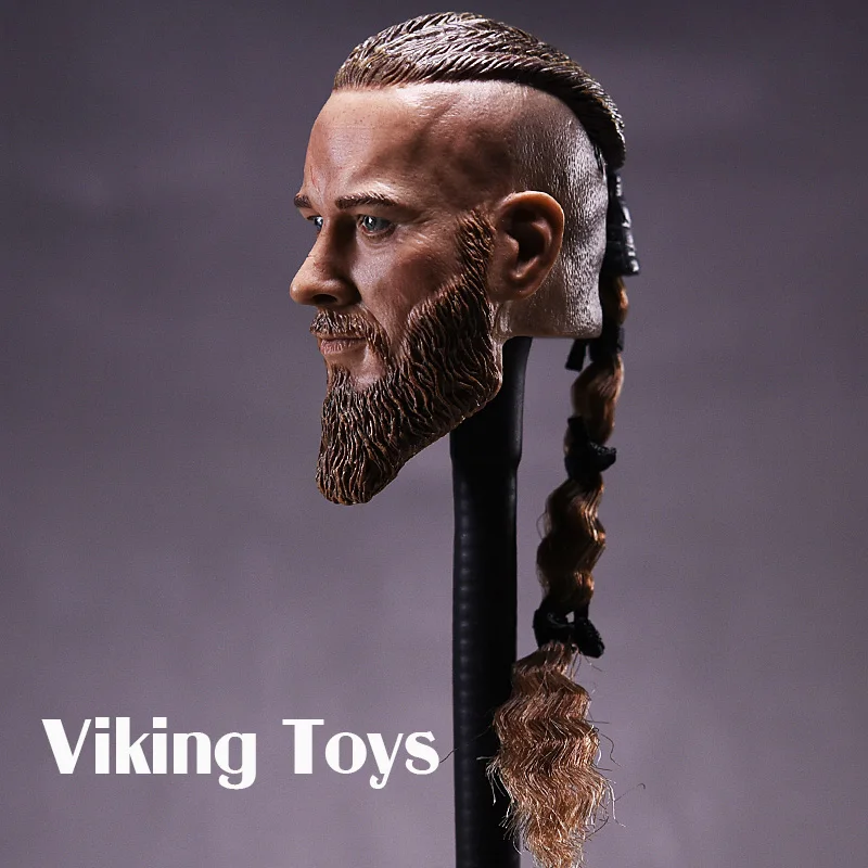 Viking Toys Vikings 1/6 Soldier Head Carved for Ancient Military Model