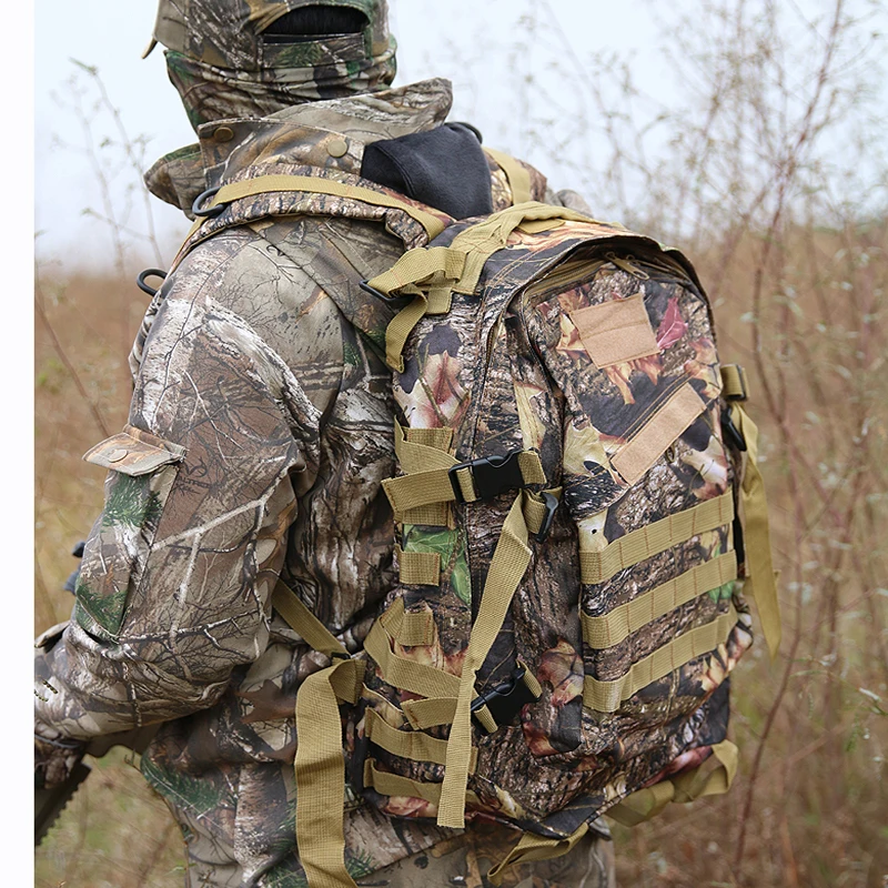 Men Bionic Hunting Bags Tactical Military Hunting Backpack Cycling Fishing Hiking Bags Camouflage Backpack Travelling Bags