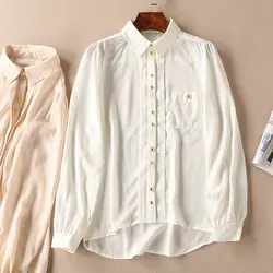 Square Neck Top белая рубашка Для женщин Обёрточная бумага Блузка Прозрачная Sheer офис кимоно Глория + джинсы сорочка роковой Манш Longu Befree