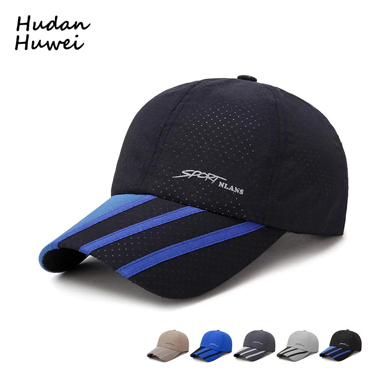 Fast Dry Polyester net cap for men women Sport run hat mesh Baseball
