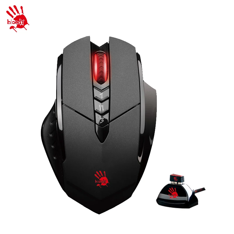 

A4TECH Bloody R7/R70 Wireless Gaming Mouse World's Fastest Key Response Golden Spirit Lithium Rechargeable Wireless Game Mouse