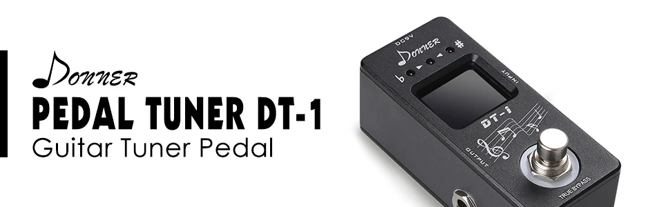 Donner - Pedal Tuner DT-1- Guitar Tuner Pedal