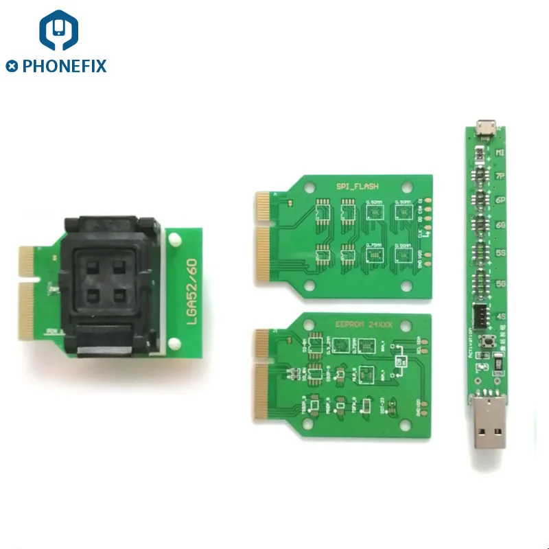 PHONEFIX IP BOX V2 NAND Программист EEPROM IC тестовая розетка LGA52 LGA60 тестовый инструмент батарея тестовая плата для 6p 6 5 air 1 2 mini 2 3 4