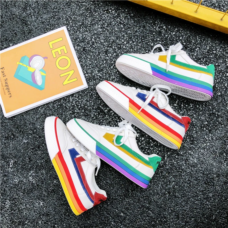 

Classic White Sneakers Women Casual Canvas Shoes Female Summer Lace-Up Flat Trainers Fashion Zapatillas Mujer Vulcanize Shoes