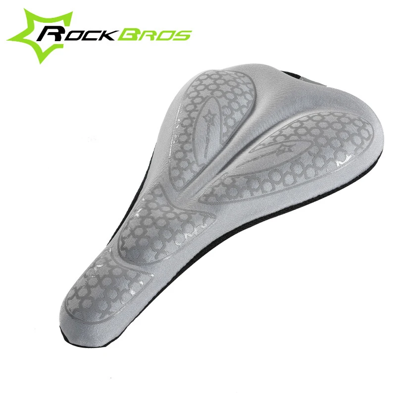 Gray ROCKBROS для мужчин, велосипедный карбоновый толстый коврик с памятью для передних сидений, дышащий мягкий дорожный велосипед, сиденье велосипеда, аксессуар - Цвет: Gray