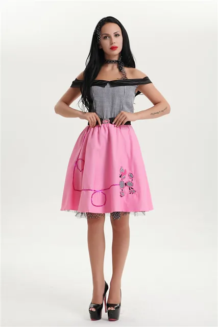 free shipping 40s 50s 60s ladies fancy dresses adult offer shoulder broadway fantasy halloween costume