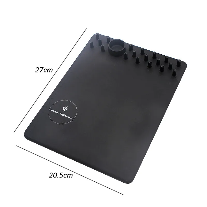 

Innovative multi-Fuctional mouse pad Black QI Wireless Charging Mouse pad For iphone / For ipad