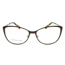 YOUTOP женские классические модные кошачий глаз очки из нержавеющей стали очки медные оптические оправы S6784