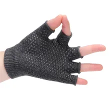 Нескользящие перчатки без пальцев дизайн в нескольких Цвета кемпинг восхождение спортивные упражнения йоги, фитнес перчатки