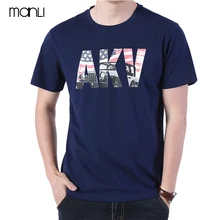 MANLI Для мужчин летние Пеший Туризм Топы футболка с короткими рукавами Для мужчин футболка с О-образным вырезом комиксов Marvel рубашки топы дышащие спортивные Костюмы