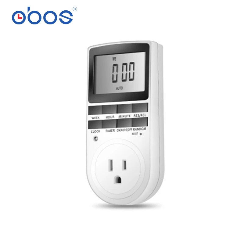 

Electronic Digital Timer Switch EU FR BR Plug Kitchen Timer Outlet 230V 50HZ 7 Day 12/24 Hour Programmable Timing Socket