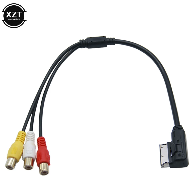 Cable auxiliar de entrada de Audio y vídeo para coche, conector USB, RCA, para Audi A6, A7, A8, Q5, Q7, VW, AMI MDI MMI|Cables, adaptadores y enchufes| - AliExpress