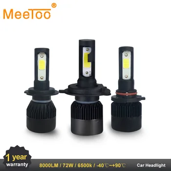 

2PC LED Car Light H7 H4 LED H1 H3 HB4 9005 9006 9012 Headlight Driving Passing Beam Fog Light Replacement for Cars Headlamp