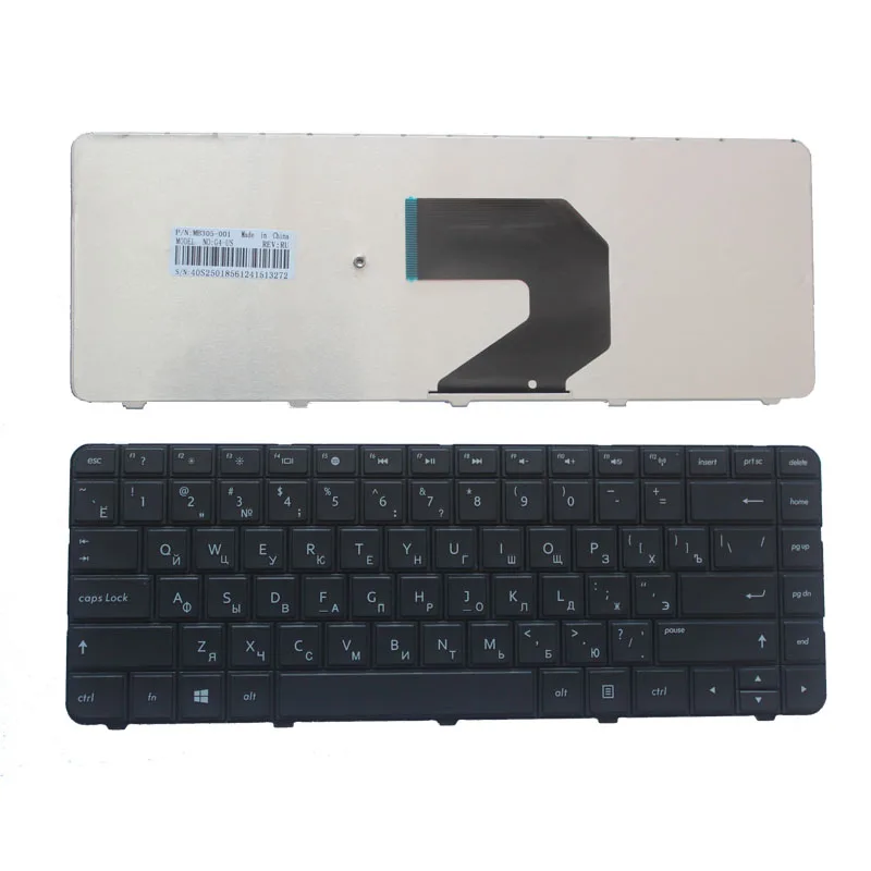 Russian Keyboard for HP Pavilion G4 G43 G4-1000 G6 G6S G6T G6X G6-1000 635 Q43 CQ43 CQ43-100 CQ57 G57 430 RU Black 
