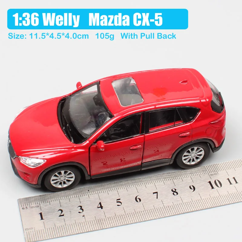 Детские 1:36 Welly Mazda CX-5 CX5 SUV машинки миниатюрные Литые и игрушечные машинки моделирующие Игрушки для мальчиков - Цвет: Mazda CX-5