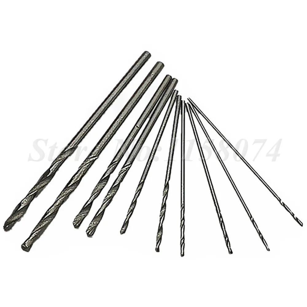 10pc Mini Micro Drill Bit Twist Drill Set