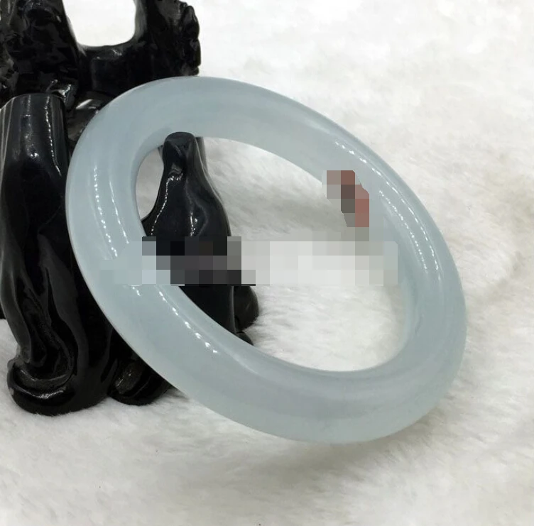 

0184 Natural Beautiful Emerald Green Nephrite Jade Gems Bangle Bracelet