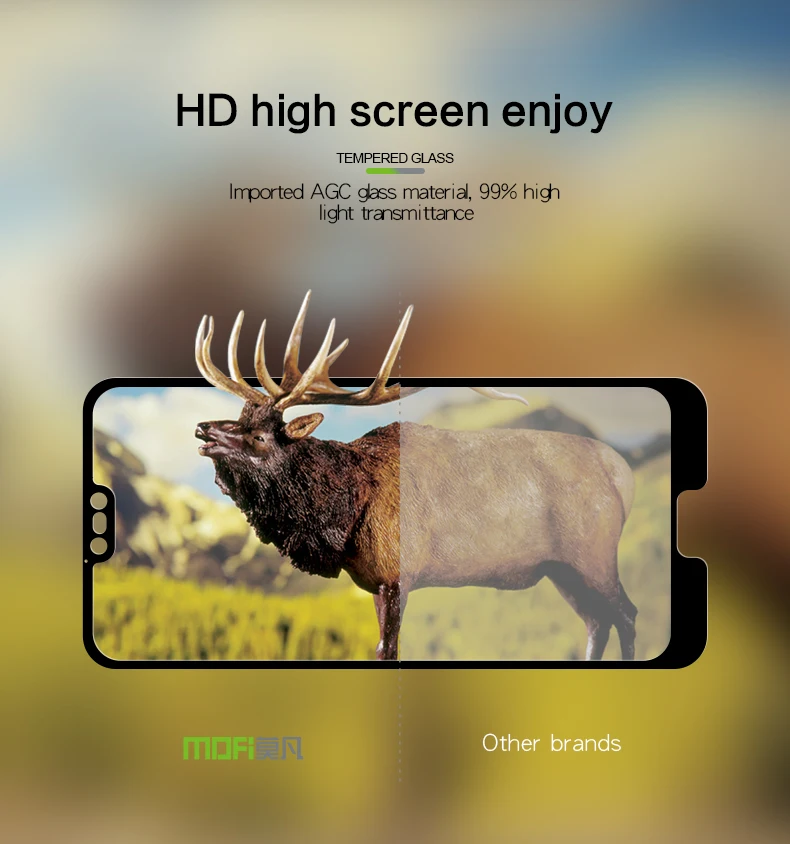 MofiFor huawei Honor 10 5,8" закаленное стекло 9 H полное покрытие для huawei Honor10 чехол Защитная пленка для экрана