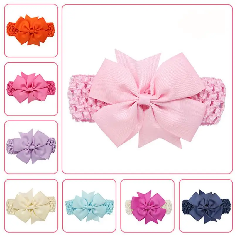 

Hot sale Girls Headbands Bowknot with lace Hair Accessories For Girls Infant Hair Band headbands for infant saccessoire cheveux