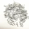 100 Pcs 8/10mm Eye Hook Screw Pins Gold/Silver Plated Clasp DIY Jewelry Finding ► Photo 2/3