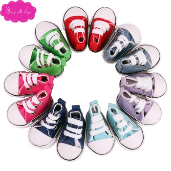 

BJD dolls shoes 50 cm doll Double Velcro sneakers canvas shoes 1/4 Girl doll 5 cm sport shoe baby toys accessories b5-6