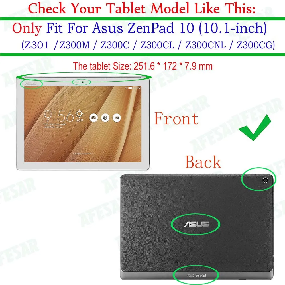 Чехол для Asus Zenpad 10 Z300 Z300CL Z300CG Z300C/M Z300CNL чехол подставка из искусственной кожи zenpad