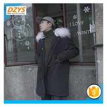 DEYS-ZF Зимняя Толстая теплая хлопковая куртка с капюшоном и меховым воротником зимняя куртка