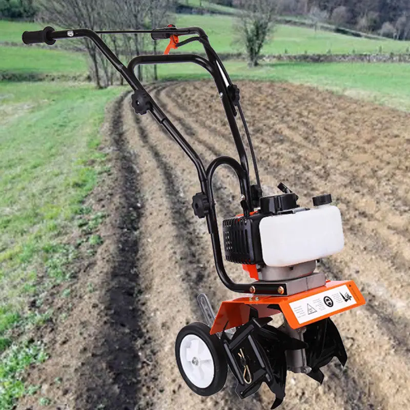 (Ship from EU) Petrol Garden Mini Tiller 2 Stroke Engine