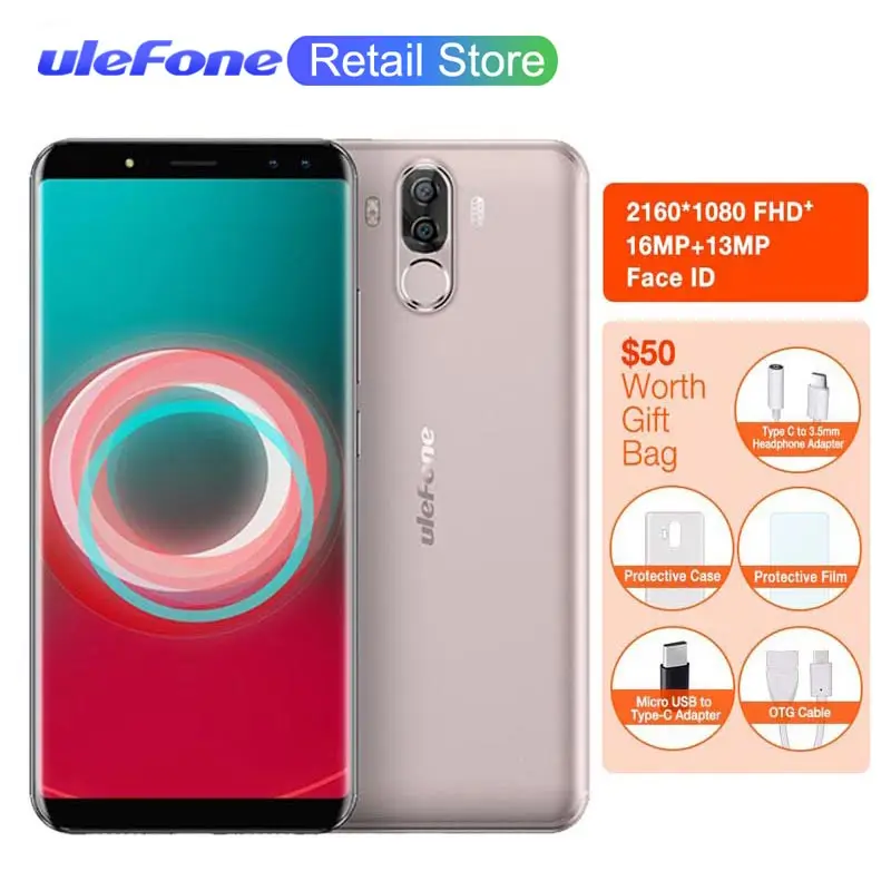 Ulefone power 3S 4G мобильные телефоны 6350mAh 5 V/3A 6 0 &quot18:9 FHD + Android 7 1 MTK6763 Восьмиядерный Face ID 4GB