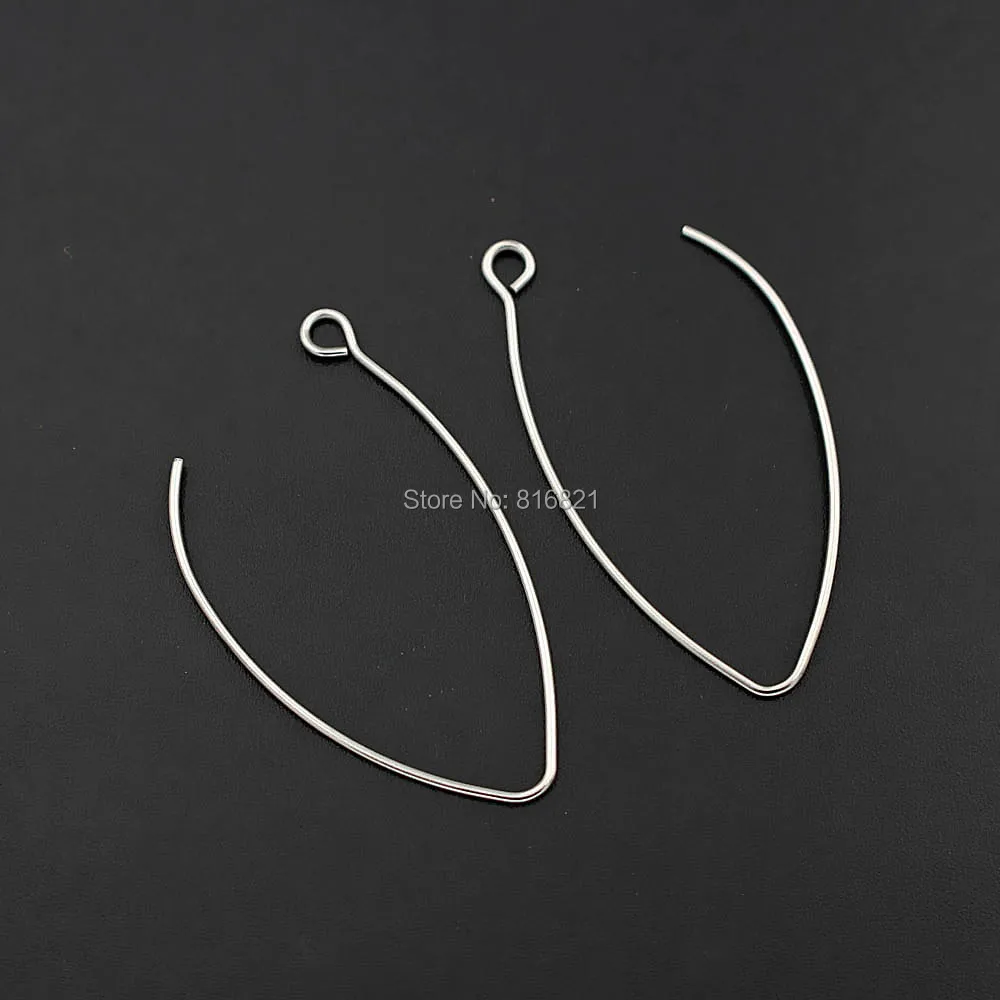 

Серьги из нержавеющей стали с зажимом для ушной проволоки с петлей, соединители для вешалок, DIY фурнитура, угловой крючок, изготовление сережек, не линяет