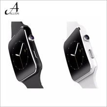 Uhren inteligente Hombre 2016 Bluetooth Smart Uhr X6 Sport Uhr für Apple iPhone Android-Handy mit Kamera Smartwatch