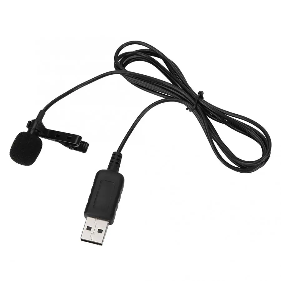 USB клип на компьютер микрофон всенаправленный мини микрофон конденсатор для камеры ПК компьютера