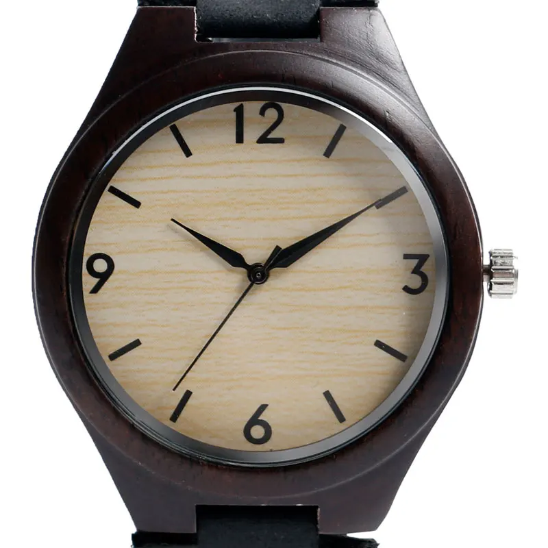 YISUYA Mens Wooden Wrist Watch Novel Bamboo Wood Creative Watches Black Genuine Leather Band Strap Quartz Males Watch relogio (7)
