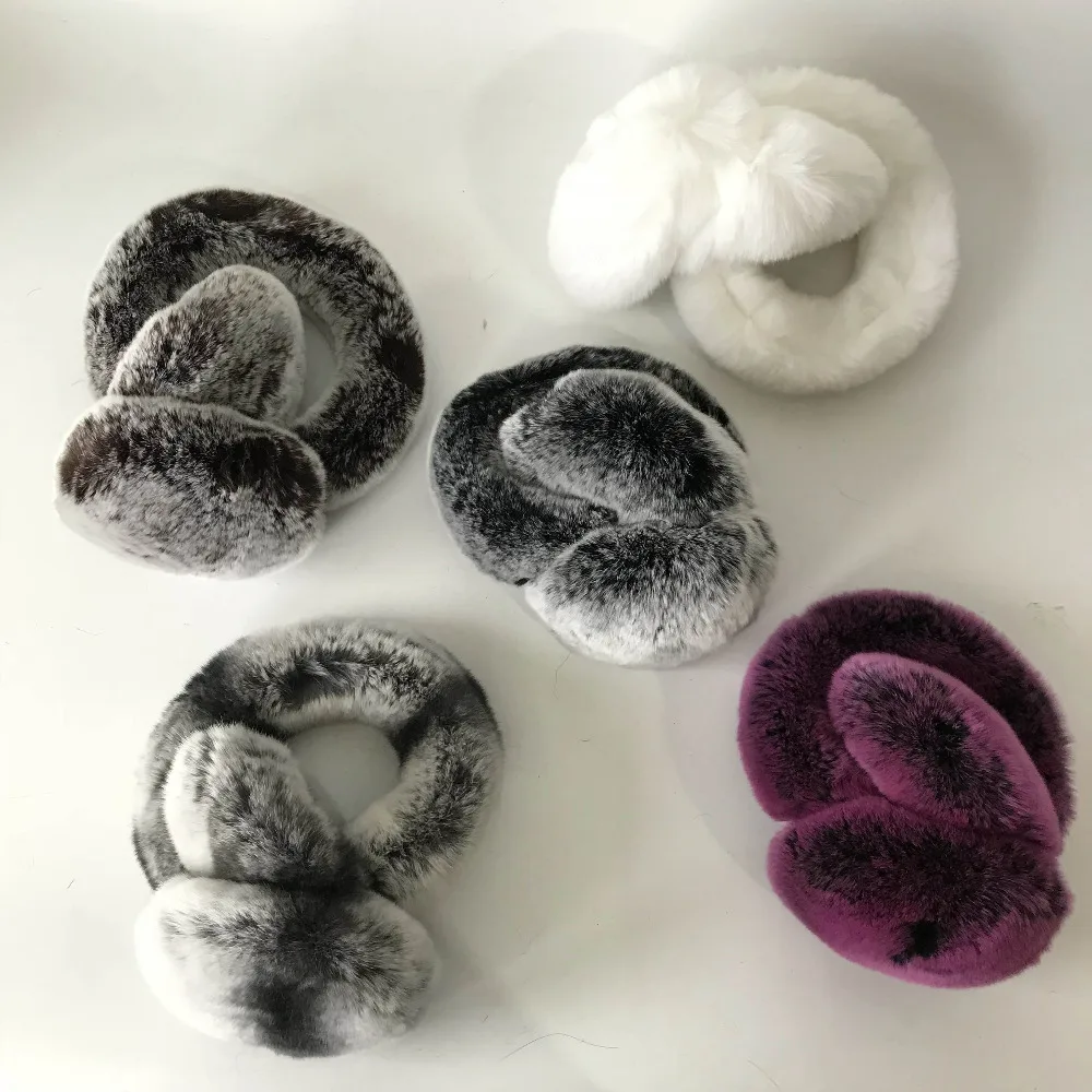 

Magic-1 PCS Real Rex Rabbit Fur Winter Earmuff Warm Ear Protector Fur