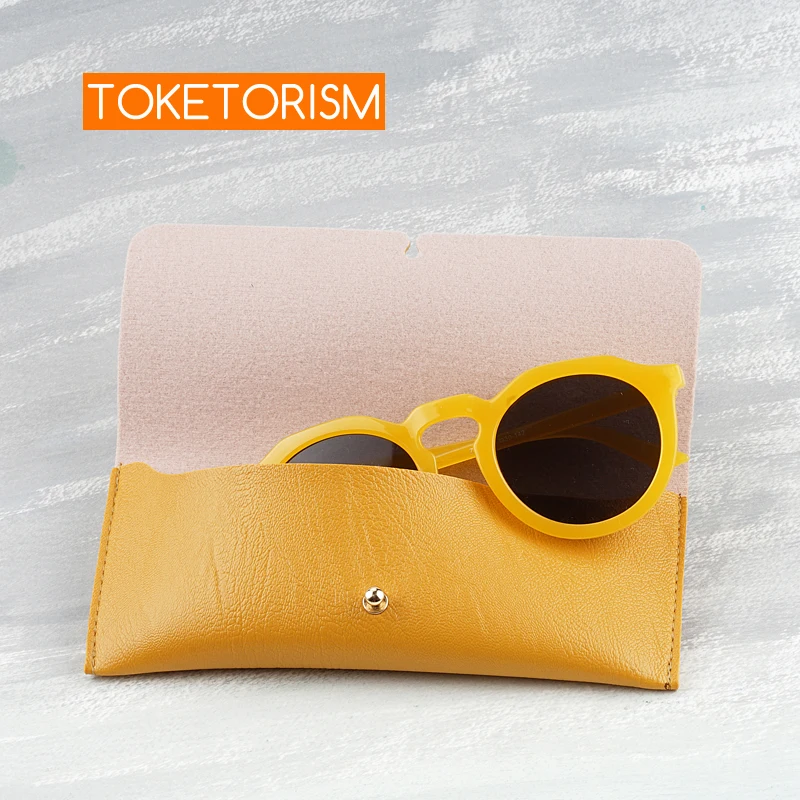 Toketorism retro soft sunglasses bags glasses boxes durable synthetic leather spectacles cases B8