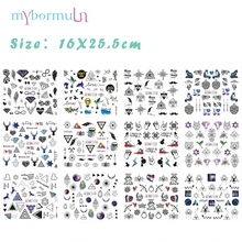 1 комплект 12 видов конструкций черная треугольная наклейка для водяного переноса изображения на ноготь для маникюра украшения ногтей советы аксессуары для ногтей BN1129-1140