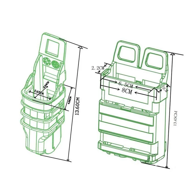 Тактический Пистолет маг мешок журнал сумка кобура Быстрый Маг пистолет 2 шт. и 5,56 M4 1 шт. прикрепить Молле системы