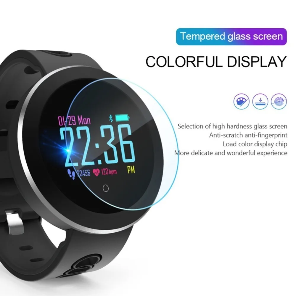 0.95 Inch OLED Bluetooth Smart Watch IP68 Waterproof Q8 pro Men Ladies Heart Rate Monitor Fitness Tracker Smartwatch